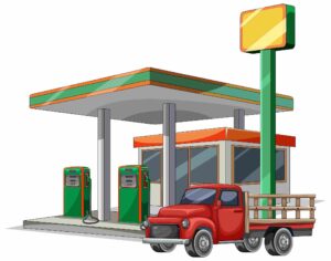 Premium gasoline pump options showing octane grades at a US gas station